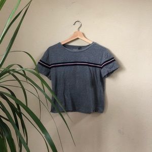 Trendy stripe crop top